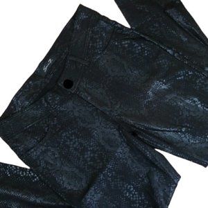 Seven7 Luxe Black Python Skinny Pant